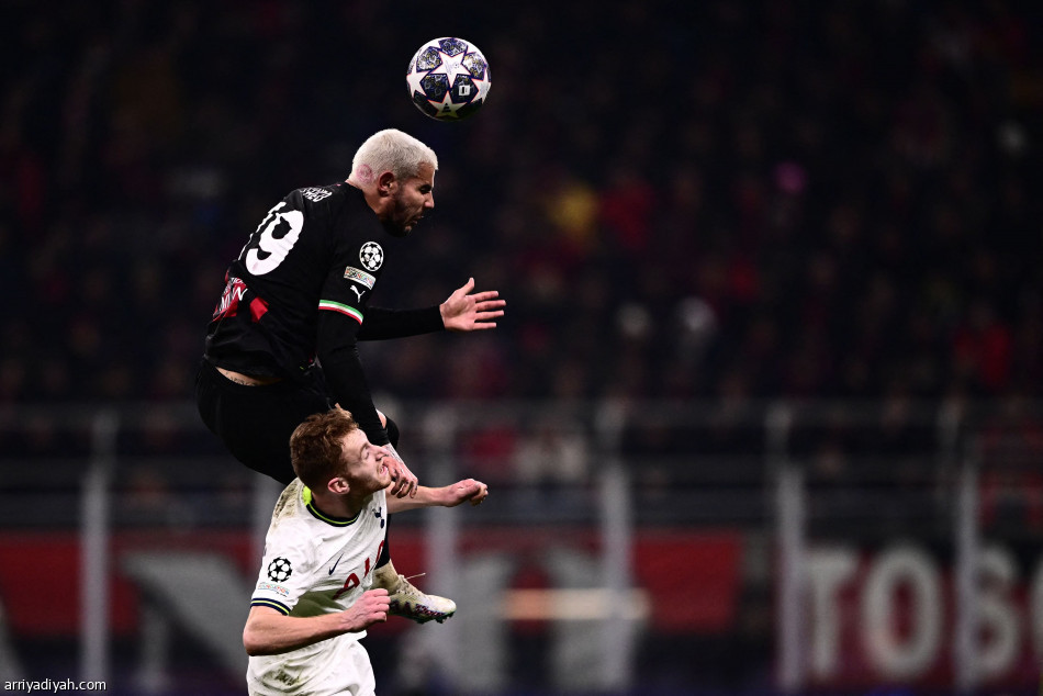 أبطال أوروبا.. ميلان يكسب توتنهام في ذهاب ثمن النهائي