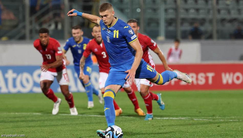 ثلاثية مالطا تقرب أوكرانيا من التأهل