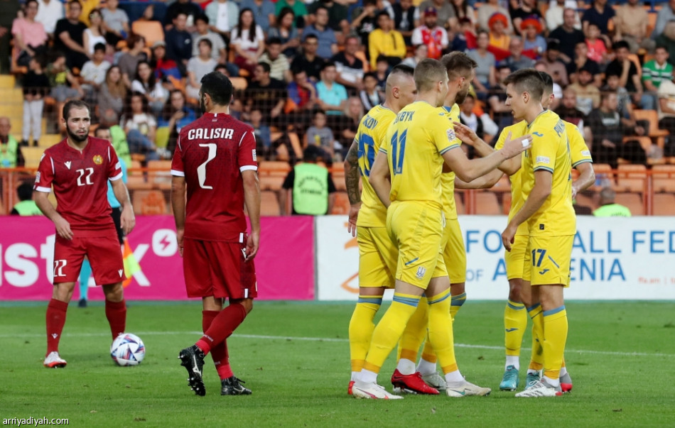دوري الأمم.. أوكرانيا تكتسح أرمينيا بخماسية