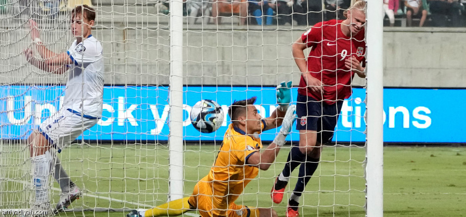 هالاند يقود النرويج إلى عبور قبرص