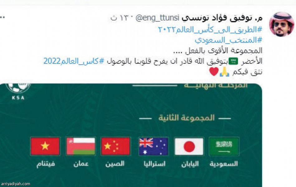 قرعة التصفيات
تسيطر على «تويتر»