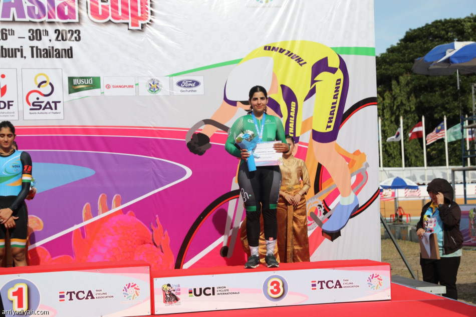 3 سعوديات يحققن ميداليات آسيا في الدراجات