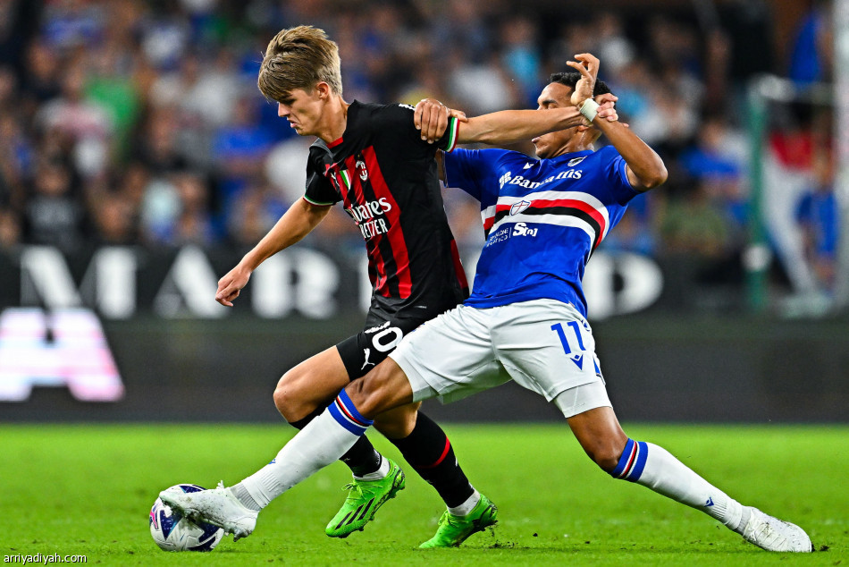 ميلان ينتزع نقاط سامبدوريا بـ10 لاعبين