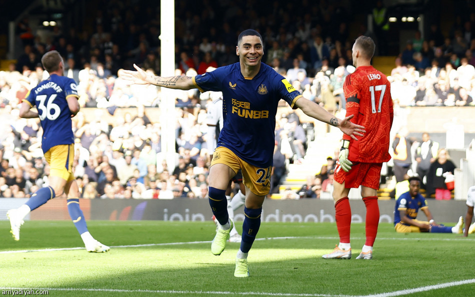 نيوكاسل يضرب فولهام برباعية