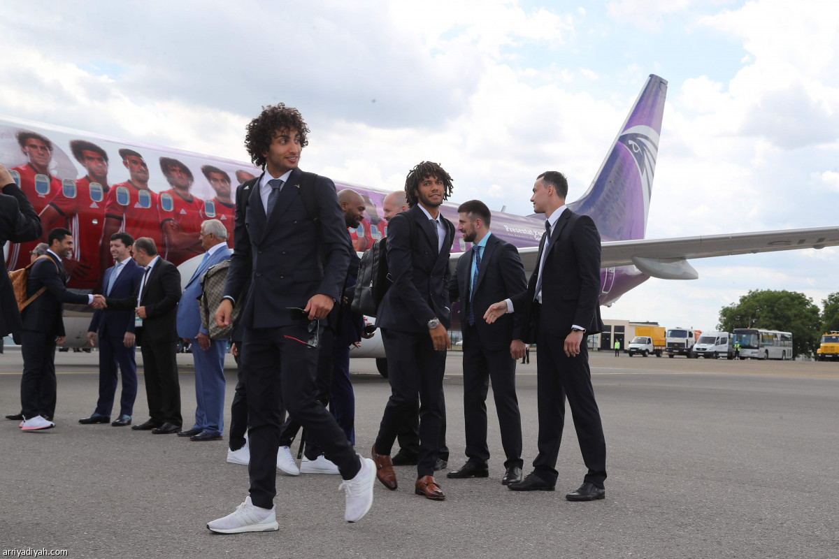 وصول منتخب الفراعنة