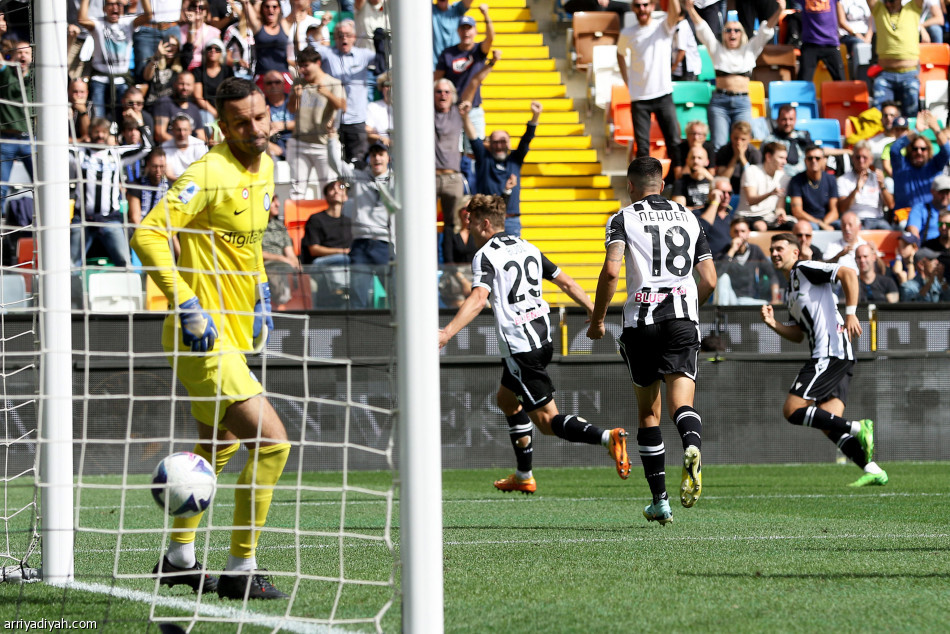 أودينيزي يقلبها على إنتر ميلان.. ويتصدر