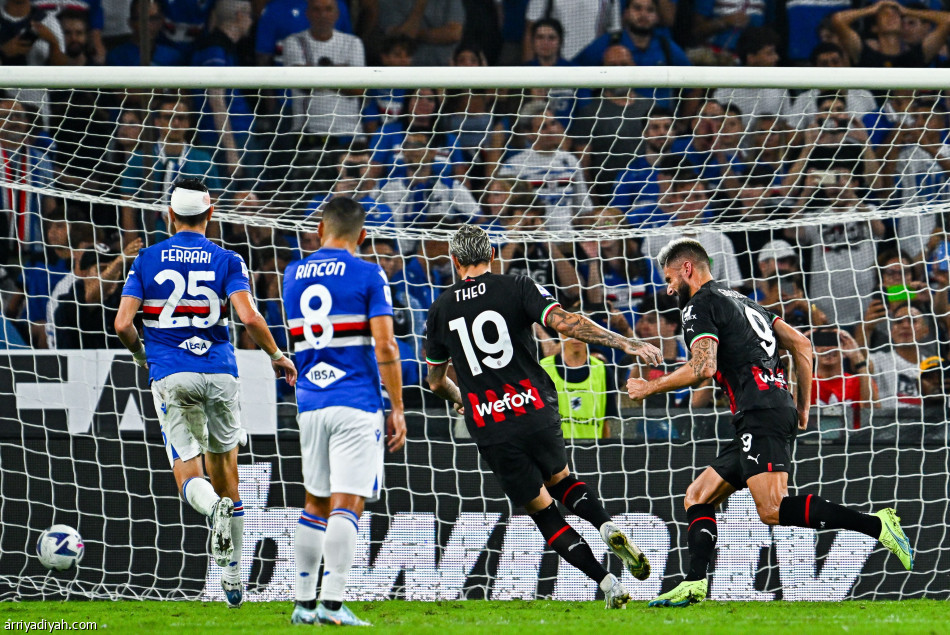 ميلان ينتزع نقاط سامبدوريا بـ10 لاعبين