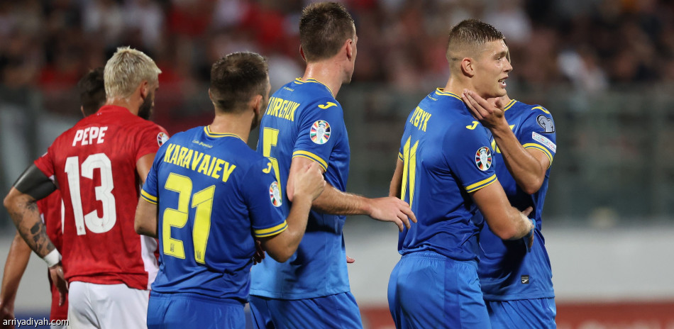 ثلاثية مالطا تقرب أوكرانيا من التأهل