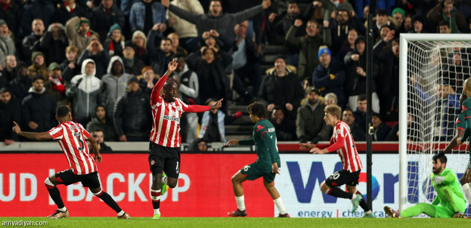 برنتفورد يصعق ليفربول بثلاثية