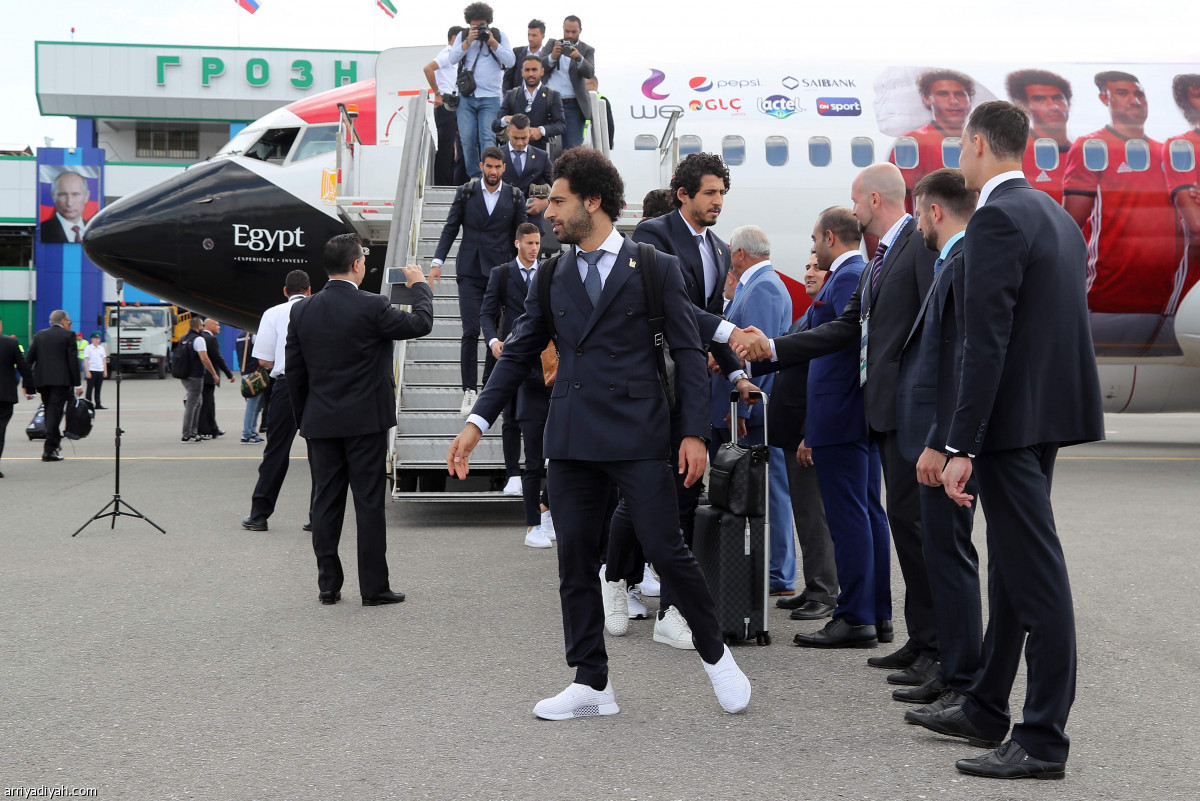 وصول منتخب الفراعنة