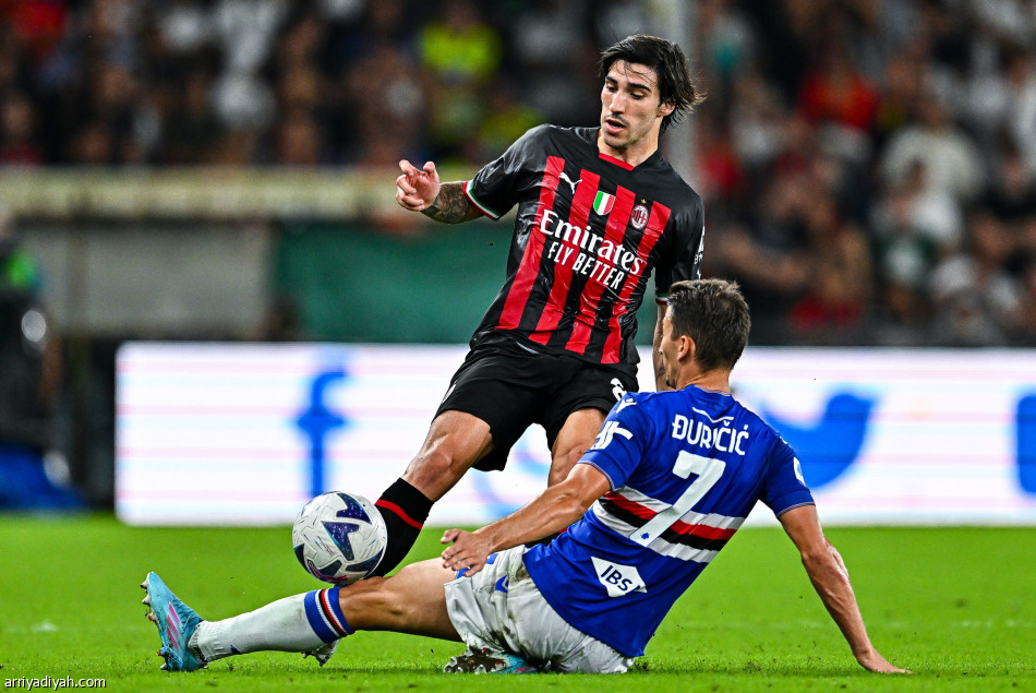 ميلان ينتزع نقاط سامبدوريا بـ10 لاعبين