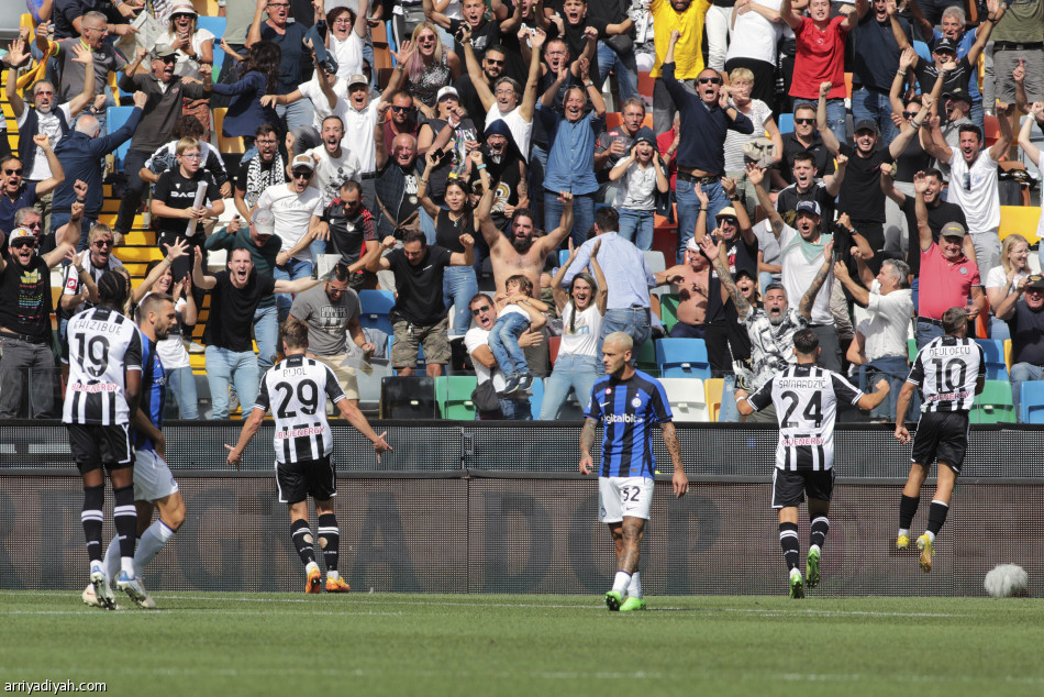 أودينيزي يقلبها على إنتر ميلان.. ويتصدر