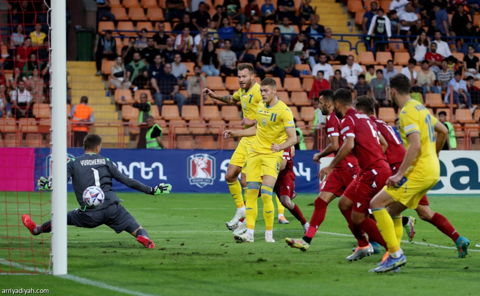 دوري الأمم.. أوكرانيا تكتسح أرمينيا بخماسية