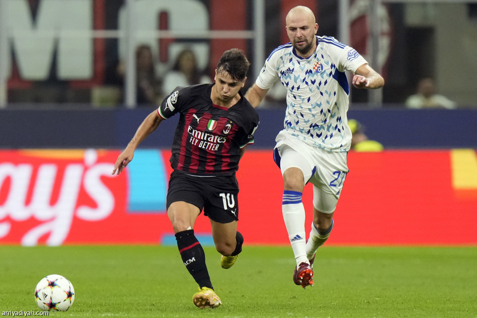 ميلان يقسو على دينامو زغرب بثلاثية