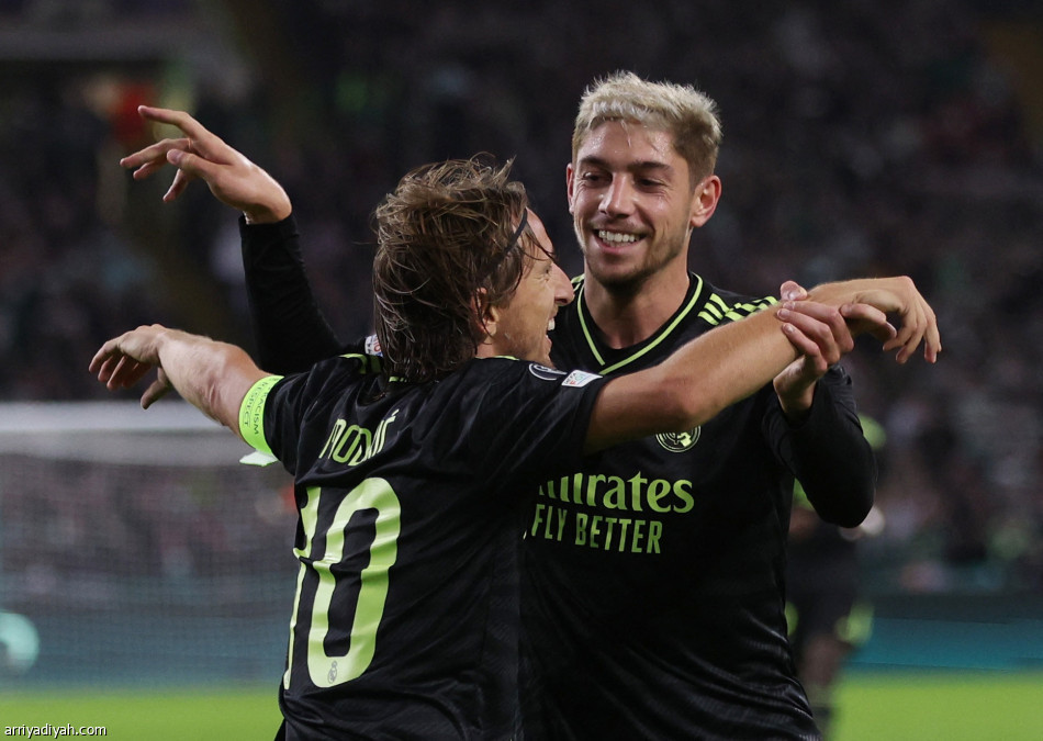 الريال يبدأ حملة الدفاع عن الأبطال بثلاثية سيلتيك