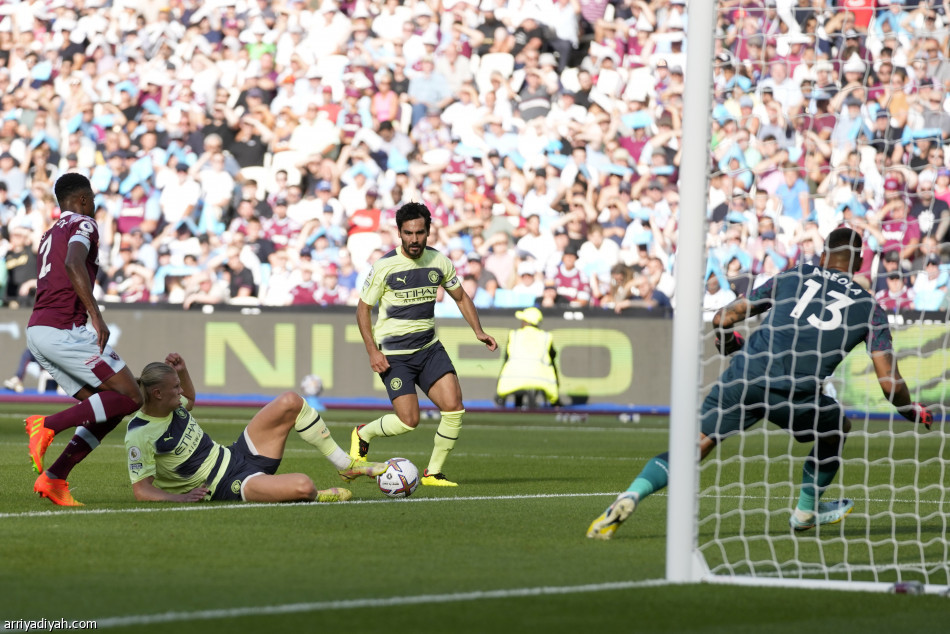 هالاند ينطلق مع السيتي بهدفي وست هام