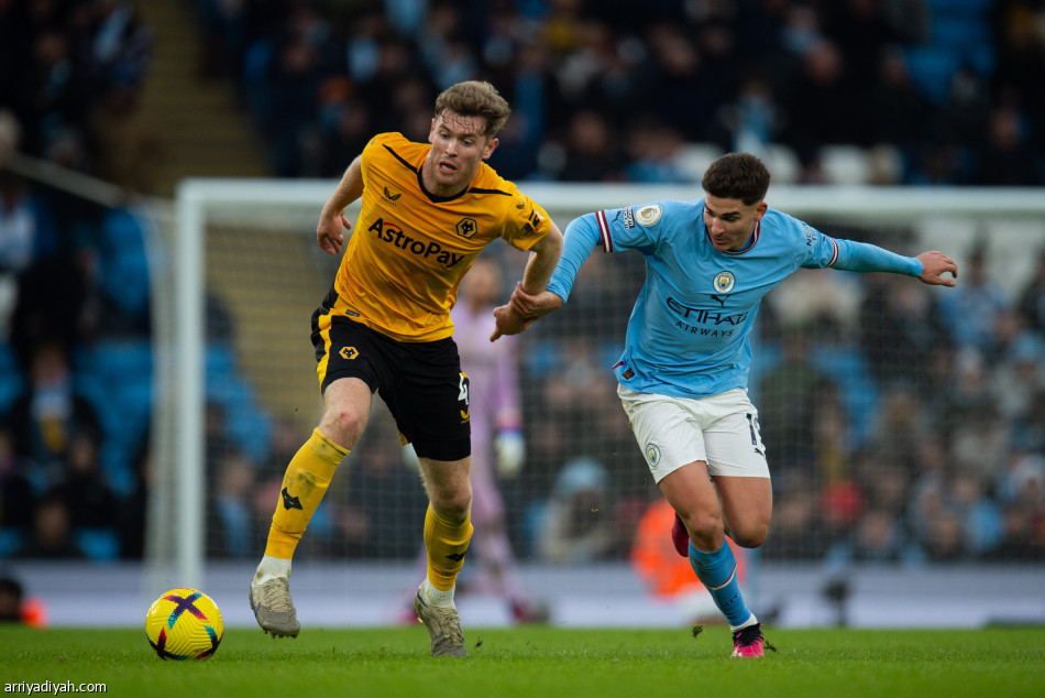 ثلاثية هالاند تمنح سيتي نقاط وولفرهامبتون