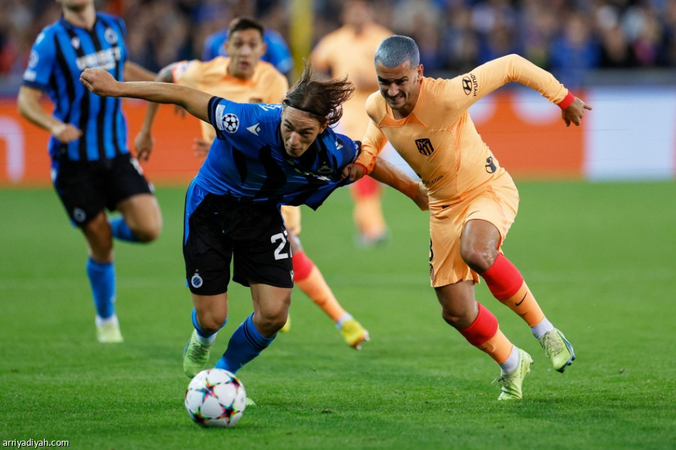 كلوب بروج يقهر أتلتيكو.. وينفرد بالصدارة