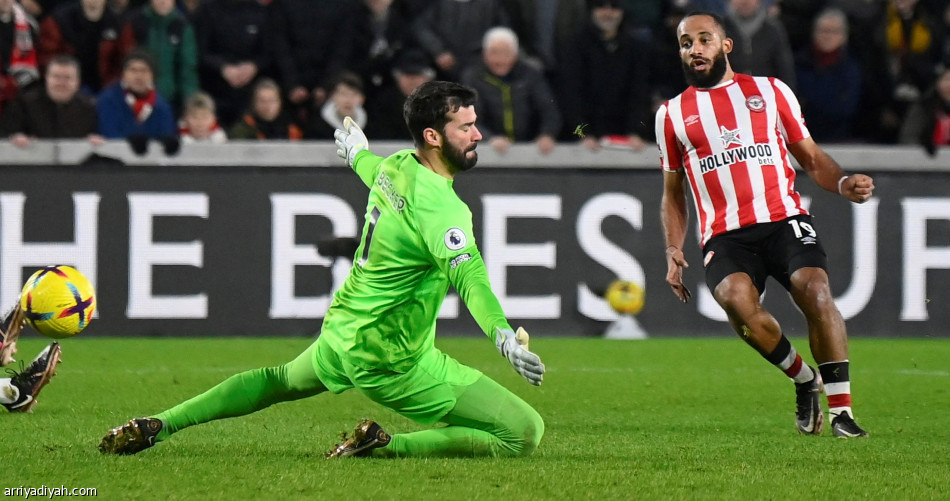 برنتفورد يصعق ليفربول بثلاثية