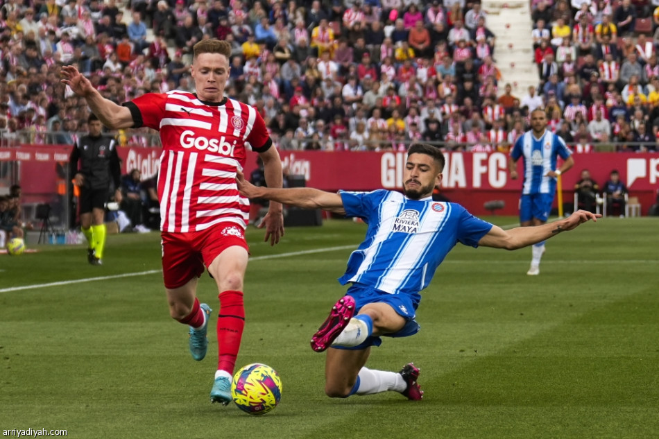 جيرونا يزيد معاناة إسبانيول بثنائية